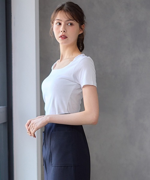 「12Twelve Agenda」 ロングスカート M ネイビー レディース_画像9