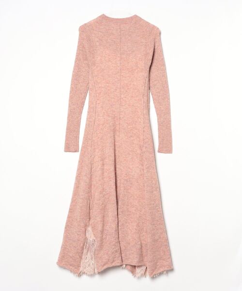 「FURFUR」 ニットワンピース FREE ピンク レディース_画像2