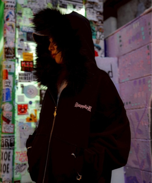 SupplieR XL フード付きジップアップパーカー 楽天市場】サプライヤー SUPPLIER ジップアップフーディ M,L,XLサイズ