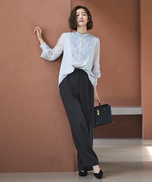 「RUIRUE BOUTIQUE」 長袖ブラウス M ブラック レディース_画像9