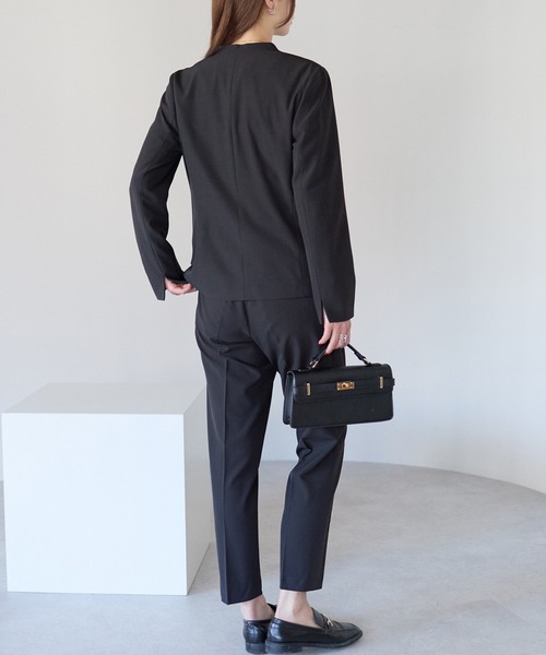 「RIRIYANO」 セットアップ 9号 ネイビー レディース_画像9