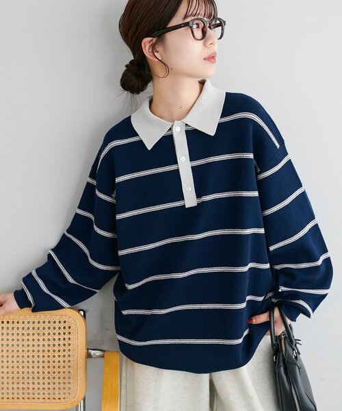 na.e ノベルティポロカラーニット STYLEMIXER | 2WAYカラーニットポロ (ニット ) |SHEL'TTER WEBSTORE