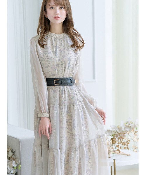 「emiriawiz」 長袖ワンピース MEDIUM ベージュ レディースの画像