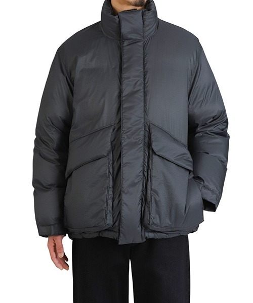ダウンジャケット ダウン URU / ウル：NYLON DOWN - DOWN JACKET：25FND01「COR」 メンズの画像