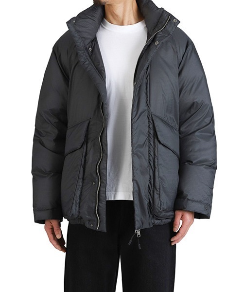ダウンジャケット ダウン URU / ウル：NYLON DOWN - DOWN JACKET：25FND01「COR」 メンズの画像