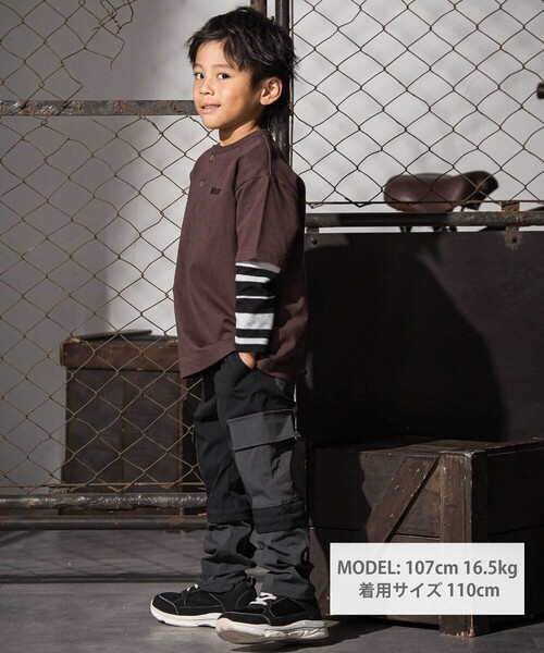 WASK（ワスク） パンツ バイカラーコンバーチブルパンツ キッズ 子供服