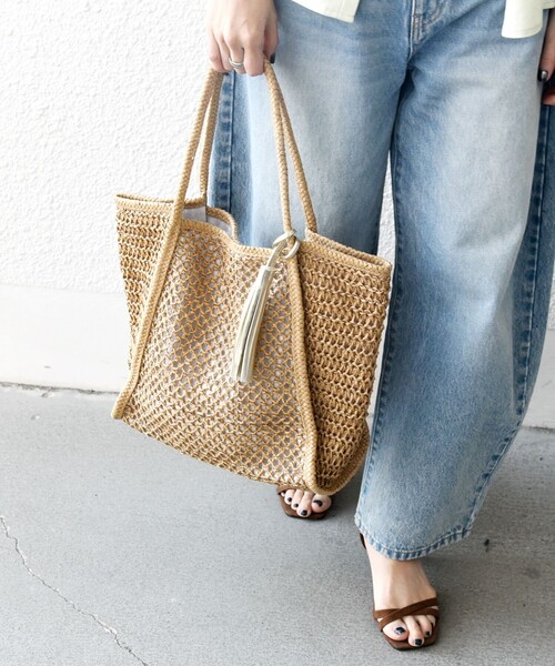 「SHIPS any」 トートバッグ ONE SIZE ライトブルー レディース_画像4