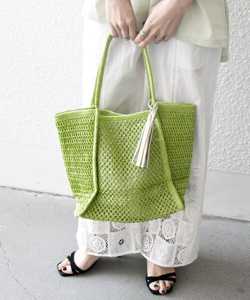 「SHIPS any」 トートバッグ ONE SIZE ライトブルー レディース_画像7