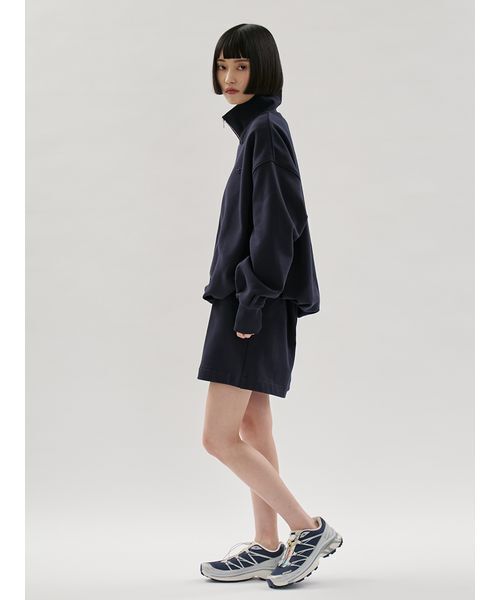 emmi パンツ 「em」レイヤードライクスウェットショートパンツ