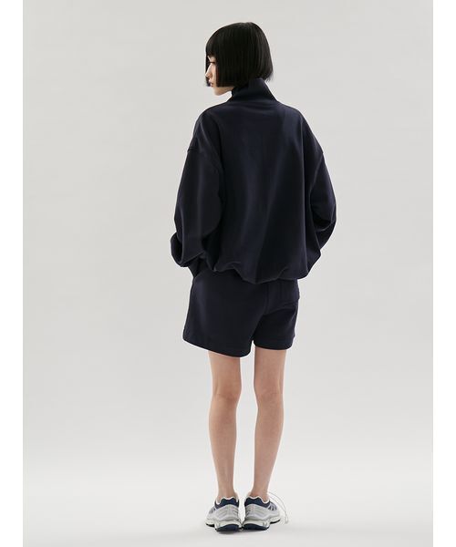 スウェットショーパン⭐︎ネイビー emmi パンツ 「em」レイヤードライクスウェットショートパンツ