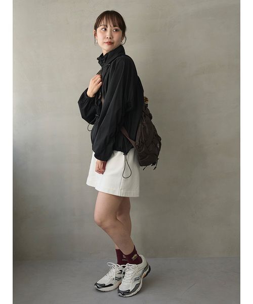 emmi パンツ 「em」レイヤードライクスウェットショートパンツ
