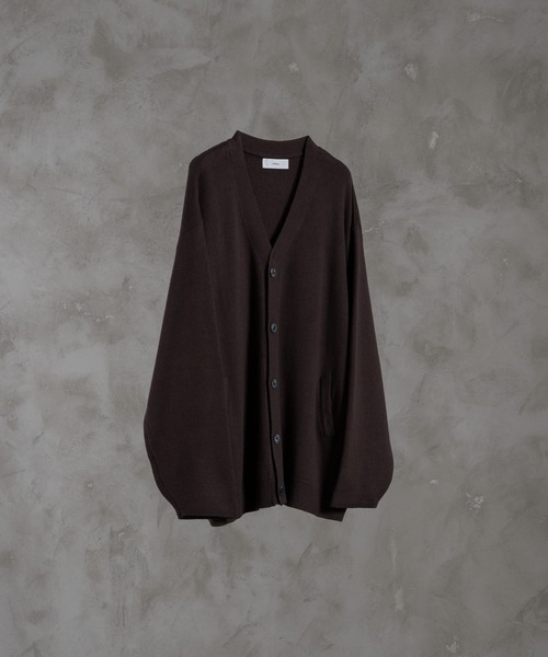 「ADRER」 ニットカーディガン SMALL グリーン メンズ_画像3