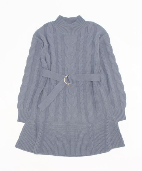 「31 Sons de mode」 ニットワンピース 36 ブルー レディース_画像2