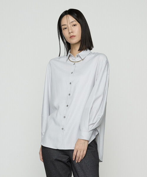 Gabardine K.T（ギャバジンK.T） ブラウス シャツ 「 +サイズ 