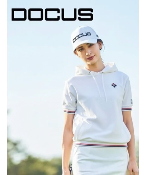 新品　DOCUS DESIGN ドゥーカス パーカー ショートスリーブ フーディ DOCUS（ドゥーカス） ゴルフ レディース ゴルフウェア ショート