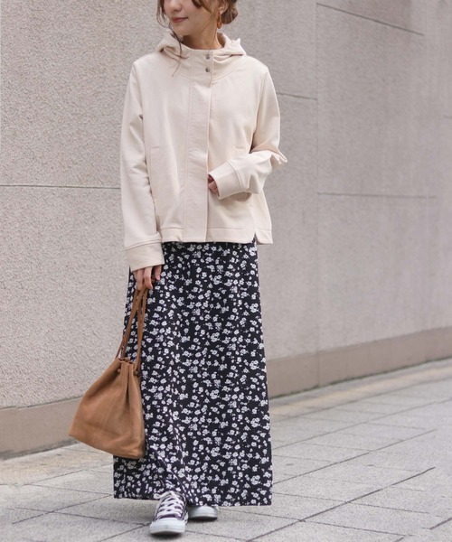 「HER CLOSET」 「SHE MO SHELLY」ジップアップパーカー M グレー レディース_画像9