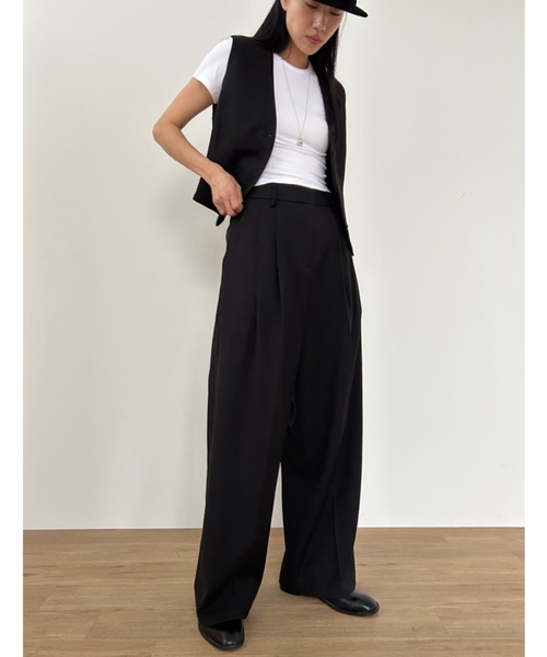 「Didot.showroom」 スラックス M グレー レディースの画像