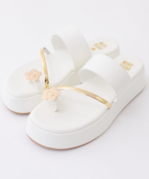 新品完売品LiLiBrownとMARYQUANTディジ-ロゴサンダル 未使用 完売品
