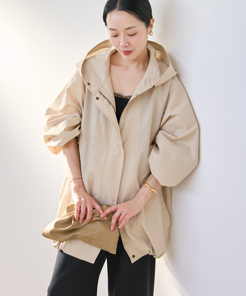 plage（プラージュ） コート アウター 撥水 co/ny hoodie mods