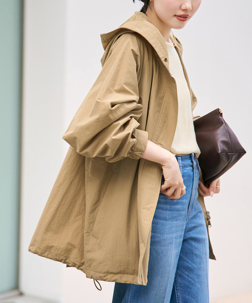 plage（プラージュ） コート アウター 撥水 co/ny hoodie mods