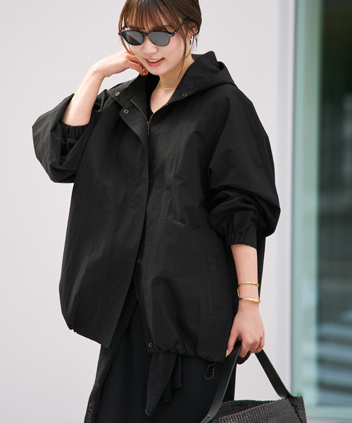 plage(プラージュ) コート アウター 撥水 co/ny hoodie mods plage(プラージュ) コート アウター 撥水 co/ny hoodie mods