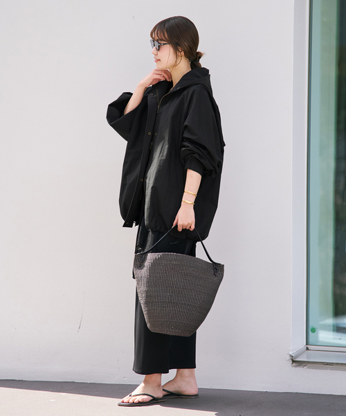 plage（プラージュ） コート アウター 撥水 co/ny hoodie mods