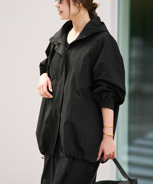 plage（プラージュ） コート アウター 撥水 co/ny hoodie mods