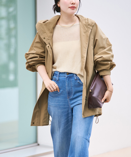 plage（プラージュ） コート アウター 撥水 co/ny hoodie mods