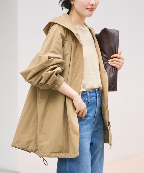 plage（プラージュ） コート アウター 撥水 co/ny hoodie mods