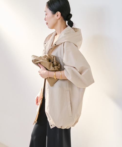 plage（プラージュ） コート アウター 撥水 co/ny hoodie mods