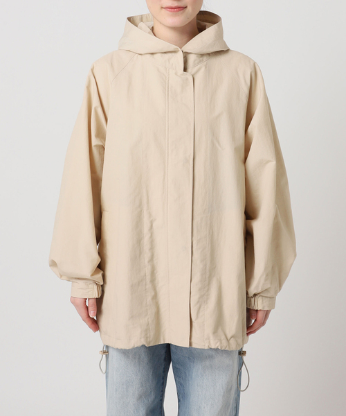 PLAGE プラージュ WIDE HOODIE プルオーバー ベージュ 美品 plage（プラージュ） コート アウター 撥水 co/ny hoodie mods