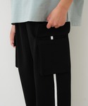 ワイドパンツ パンツ キッズ エンボスカーゴジ...の詳細画像3