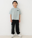 ワイドパンツ パンツ キッズ エンボスカーゴジ...の詳細画像4