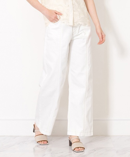 「JILL STUART」 デニムパンツ 0 ブルー レディース_画像5