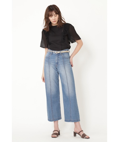 「JILL STUART」 デニムパンツ 0 ブルー レディース_画像9