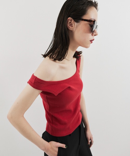 HANNE タンクトップ ノースリーブ アイレットタンクトップ レディース