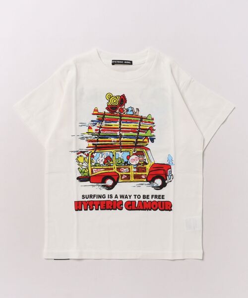 tシャツ DRIVE FAST TO THE BEACH 半袖Tシャツ キッズ 子供服の画像