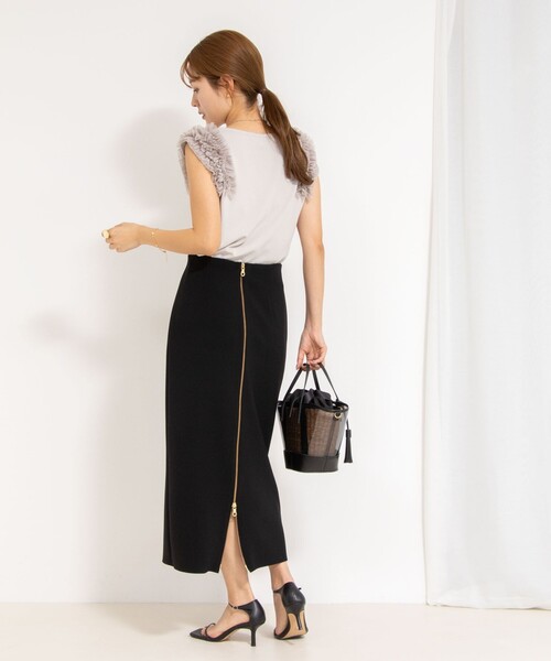 「NOLLEY'S Sophi」 ロングスカート 38 グレイッシュベージュ レディース_画像5