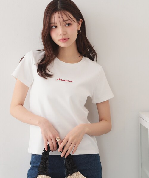 index（インデックス） tシャツ 「UVケア／接触冷感」フロントロゴ刺繍