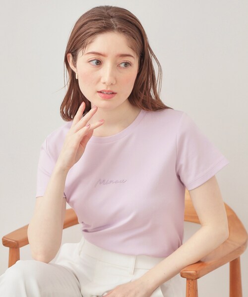 index（インデックス） tシャツ 半袖 「UVケア／接触冷感」フロント