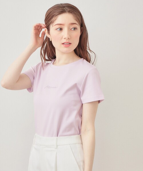 index（インデックス） tシャツ 半袖 「UVケア／接触冷感」フロント