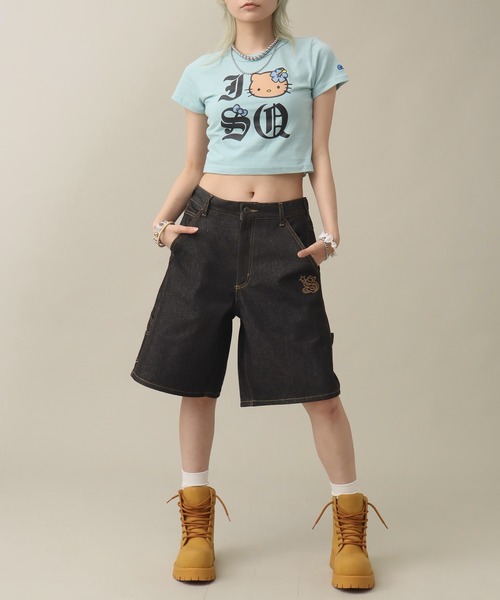 SEQUENZE ワイドパンツ ハーフパンツ ジーンズ 短パン 「SEQUENZ