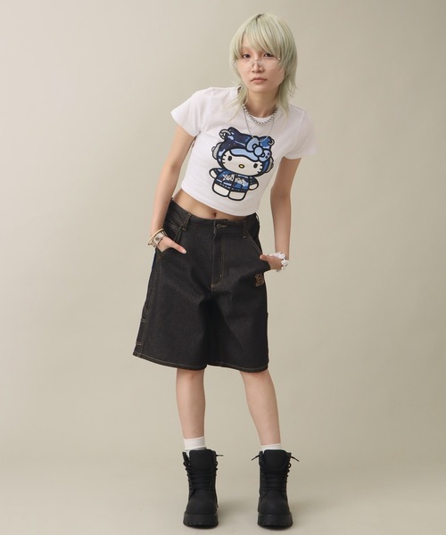SEQUENZE ワイドパンツ ハーフパンツ ジーンズ 短パン 「SEQUENZ