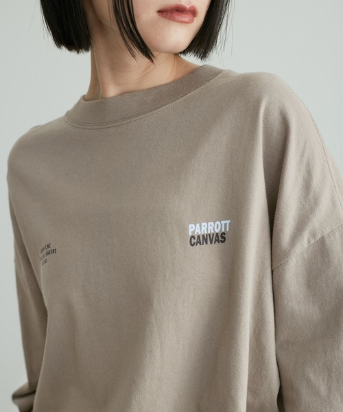 「PARROTT CANVAS」 長袖カットソー FREE グレー系その他 レディース_画像3