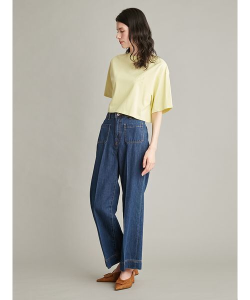 ジーンズ デニム デニムパンツ パッチＰＫデニム レディースの画像