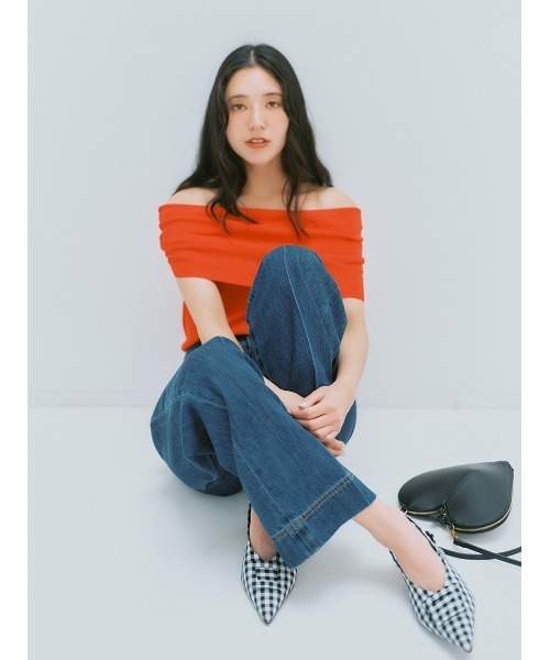 ジーンズ デニム デニムパンツ パッチＰＫデニム レディースの画像