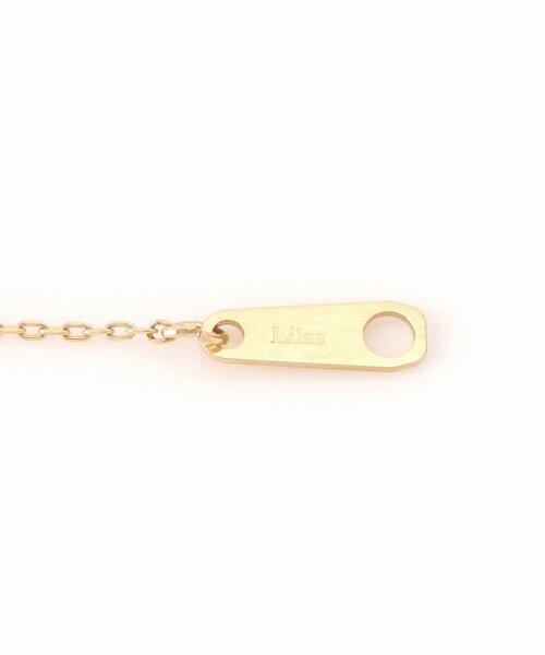 ネックレス 10mmオーバルテクスチャーモチーフ50cmネックレス K10 レディースの画像