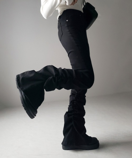 「me+em select」 デニムパンツ SMALL ブルー レディース_画像8