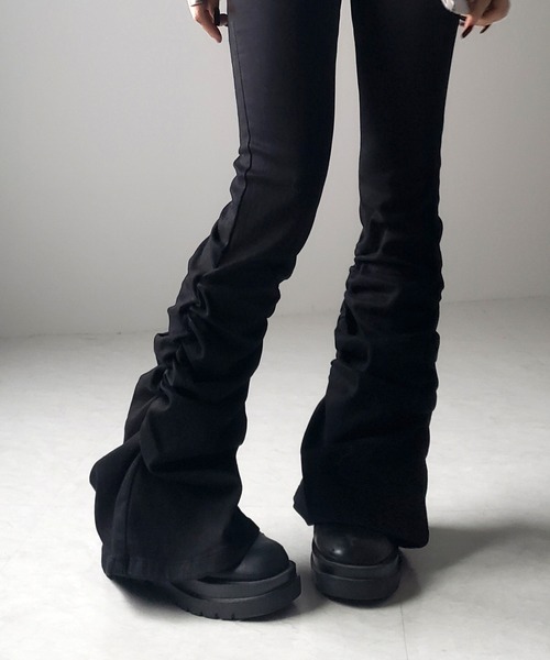 「me+em select」 デニムパンツ SMALL ブルー レディース_画像9