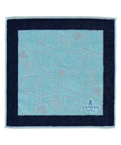 LANVIN en Bleu ハンカチ タオルハンカチ レディース メンズ